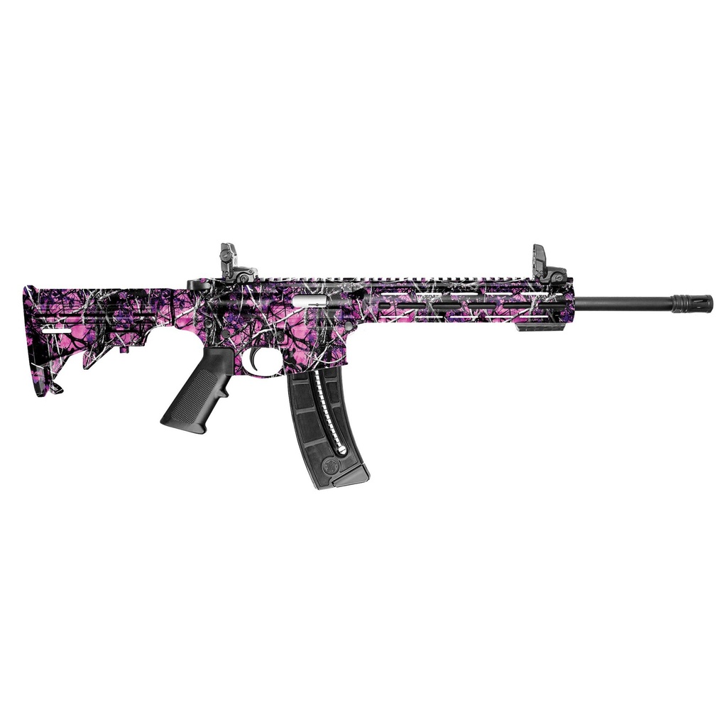 Smith & Wesson M&P15-22 .22LR 16.5" Muddy Girl Finish Threaded 25 Round
