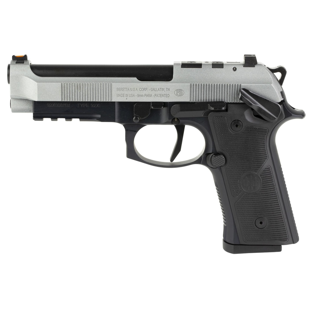 Beretta 92XI SA 9mm 4.7" Barrel 15Rds 2Mags Silver 