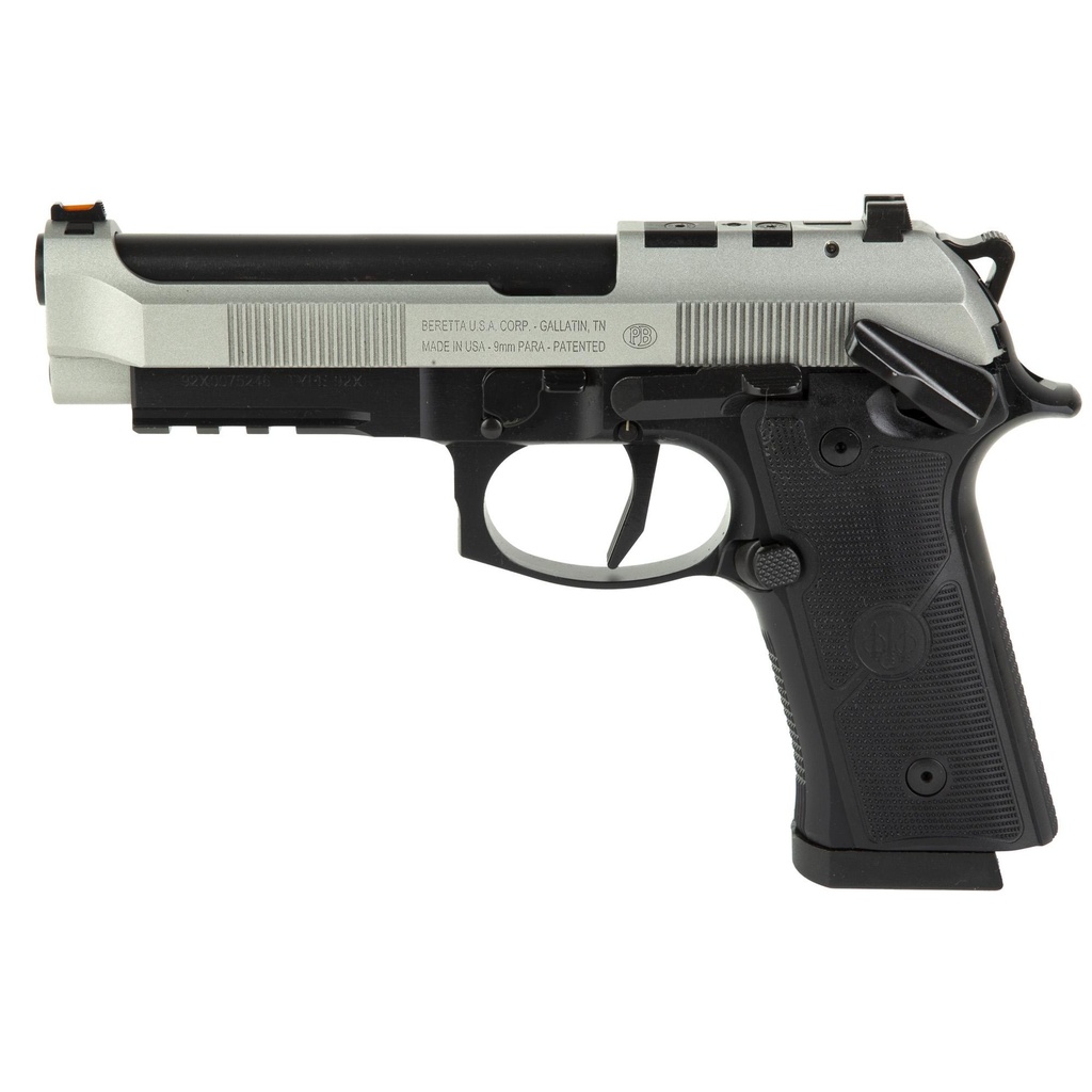 Beretta 92XI SA 9mm 4.7" Barrel 18Rds 2Mags Silver 