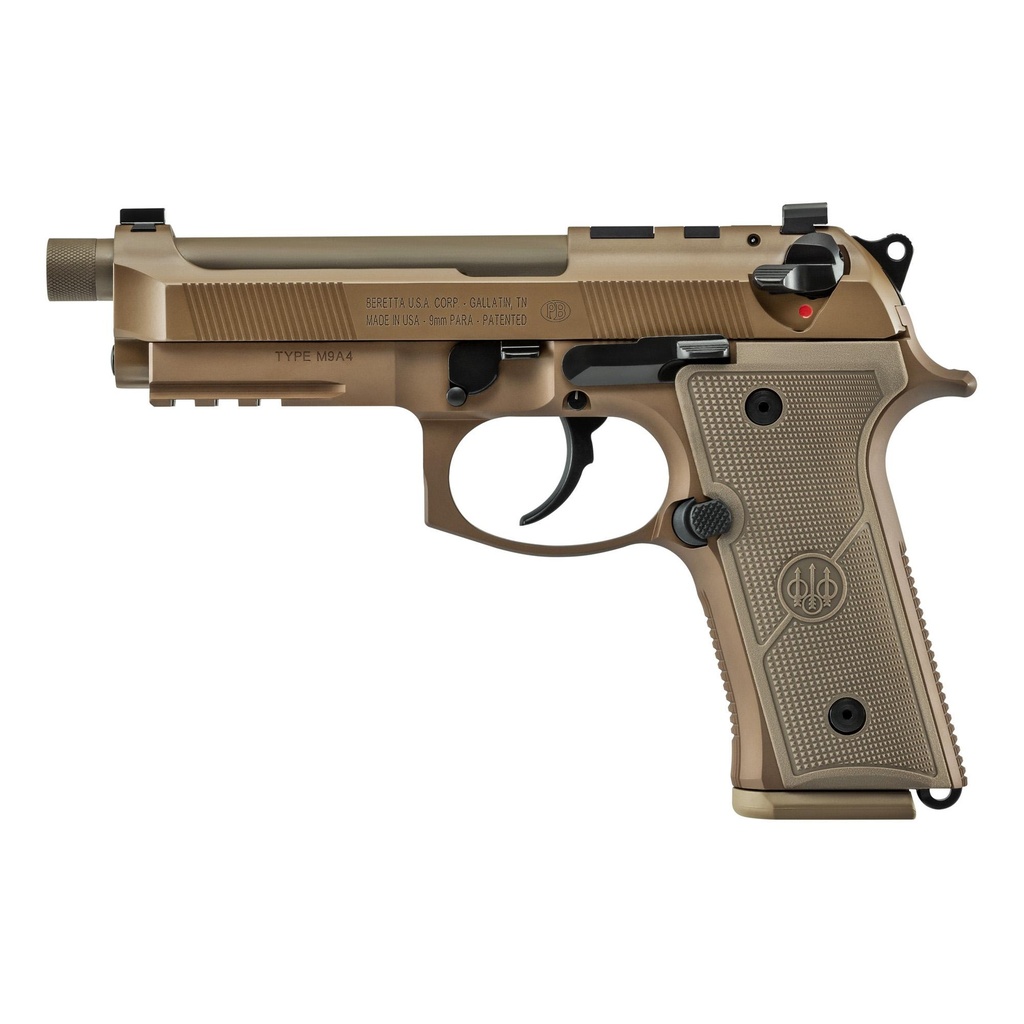 Beretta M9A4 G Centurion DA/SA  9mm 4.8" Barrel 15Rds 2Mags FDE