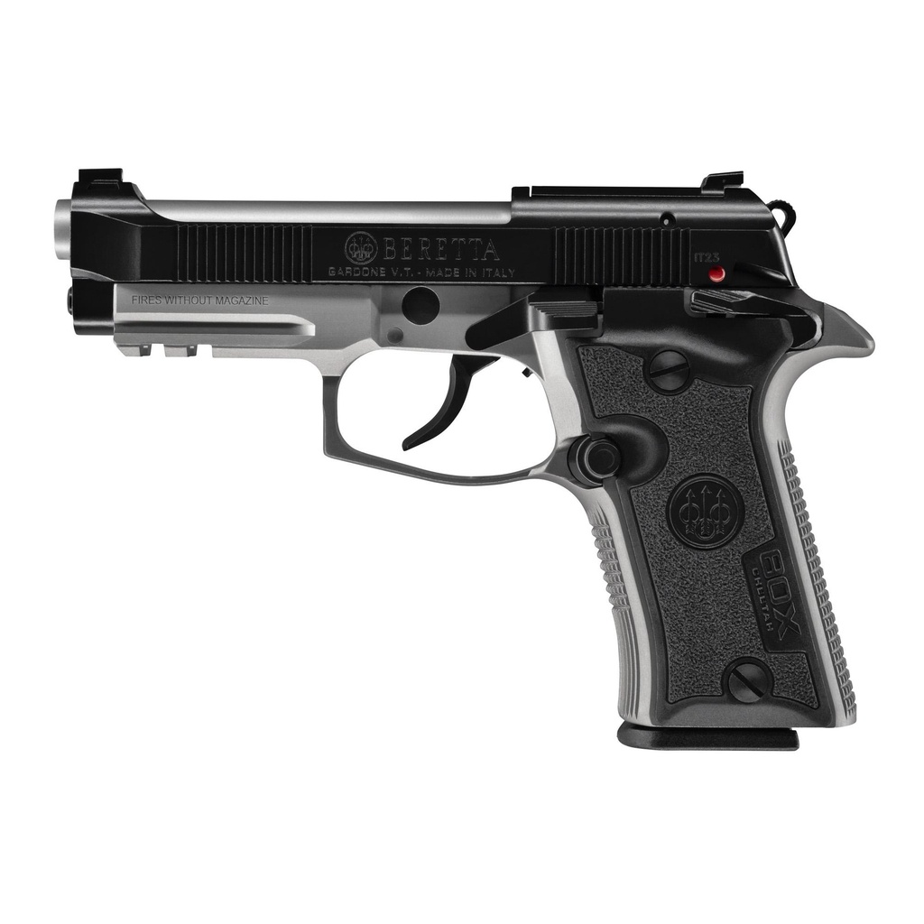 Beretta 80X Cheetah DA/SA 380ACP 3.9" Barrel 13Rds 2Mags Black and Gray