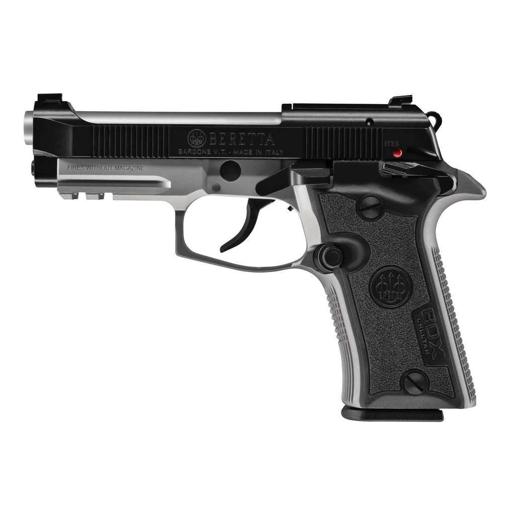 Beretta 80X Cheetah DA/SA 380 ACP 3.9" Barrel 10Rds 2Mags Black and Gray