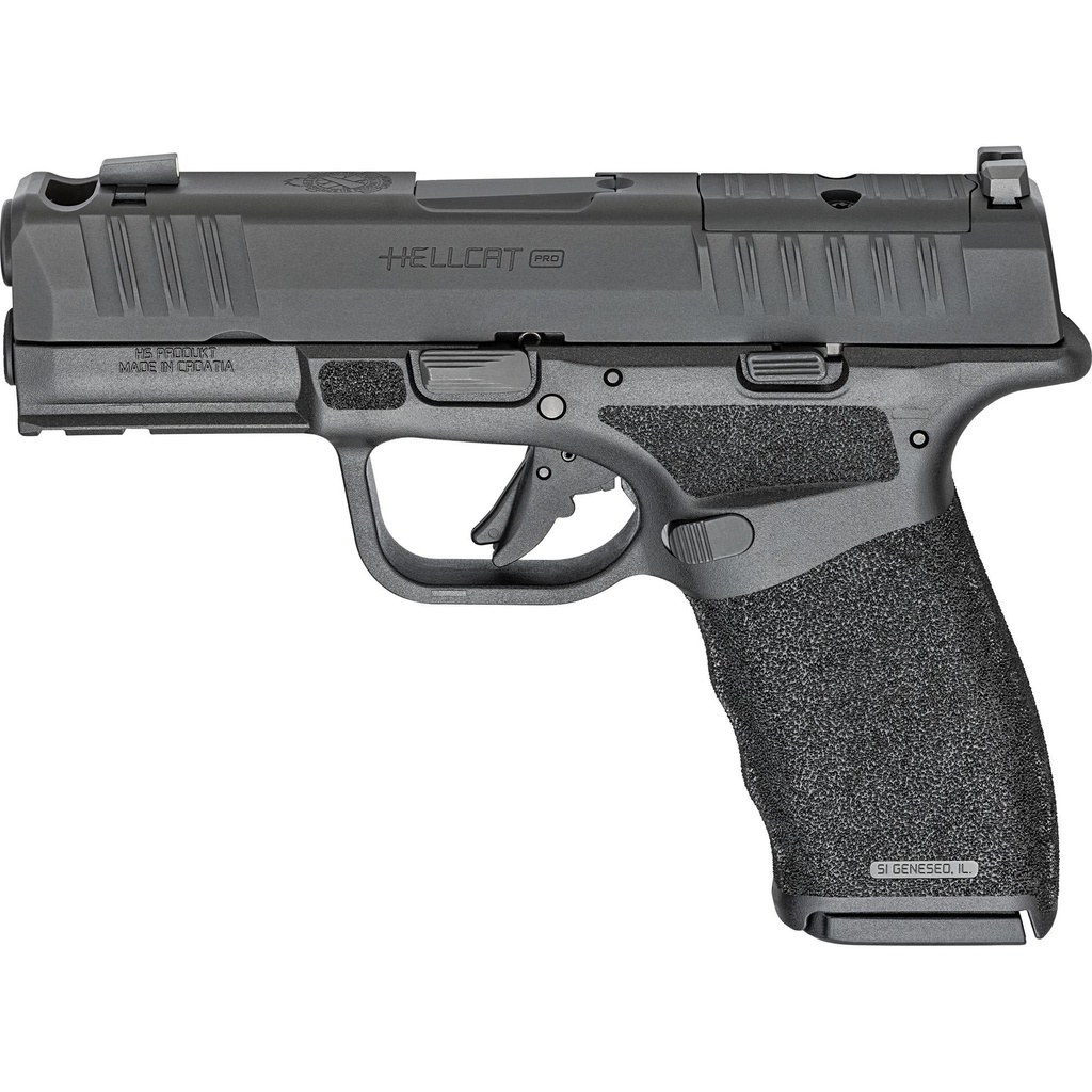 Springfield Hellcat Pro Comp OSP 9mm 3.7" Barrel Hammer Forged Barrel (1) 15Rd (1) 17Rd 2Mags Black