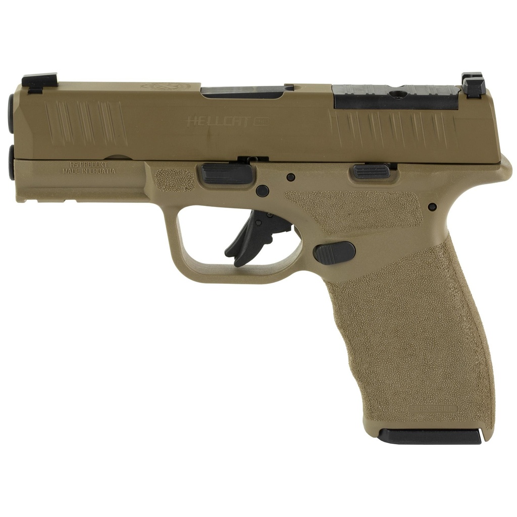 Springfield Hellcat Pro 9mm 3.7" Hammer Forged Barrel 15Rds 5Mags Desert FDE