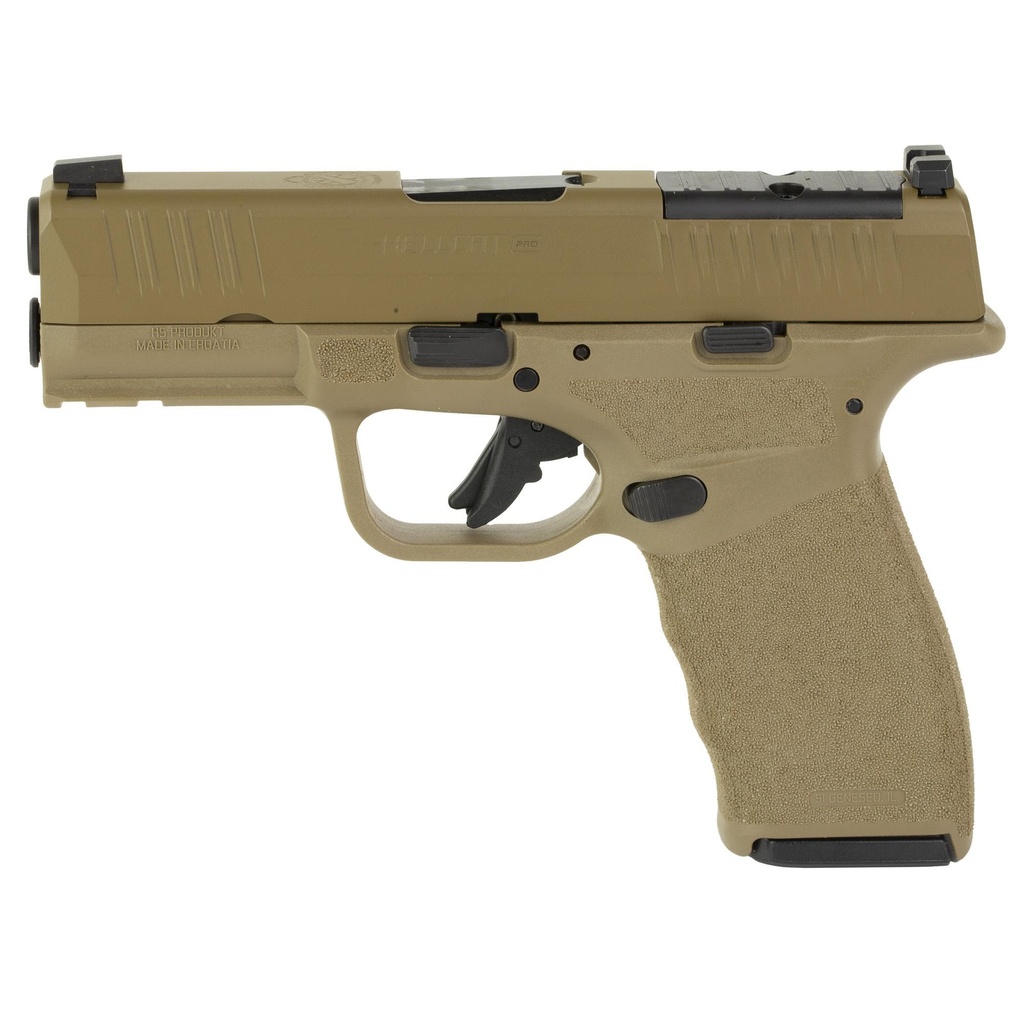 Springfield Hellcat Pro 9mm 3.7" Hammer Forged Barrel (1) 17Rd (1) 15Rd 2Mags FDE