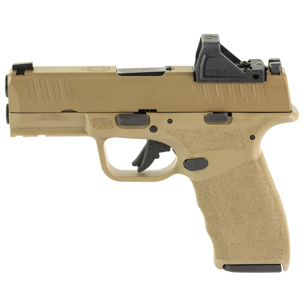 Springfield Hellcat Pro 9mm 3.7" Hammer Forged Barrel 10Rds 5Mags FDE