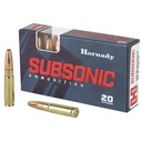 Hornady Subsonic 300 Blackout 190 Grain Sub-X 20 Round Box 