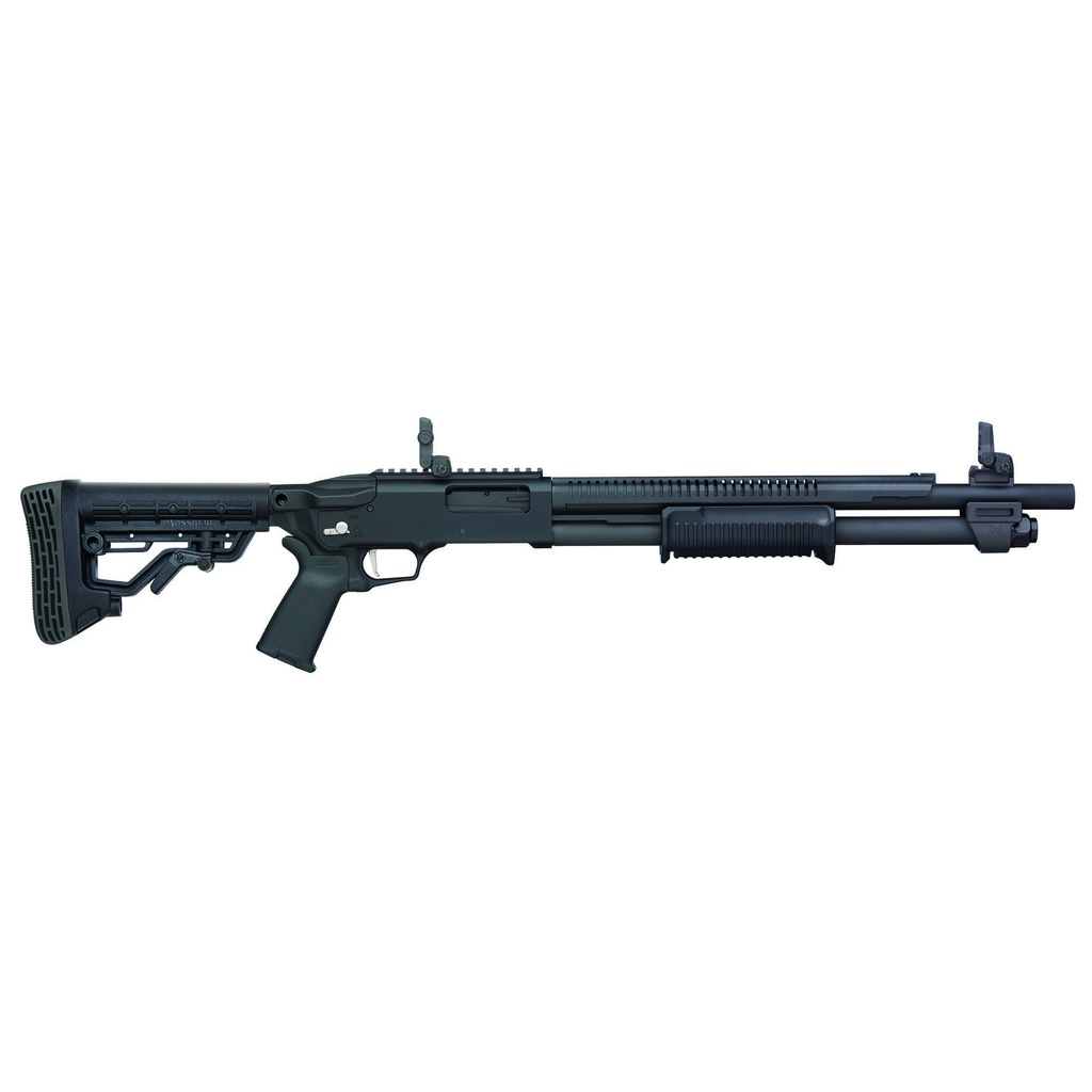 Mossberg 590R 12 Gauge 3" Chamber 18.5" Barrel 6Rds Black