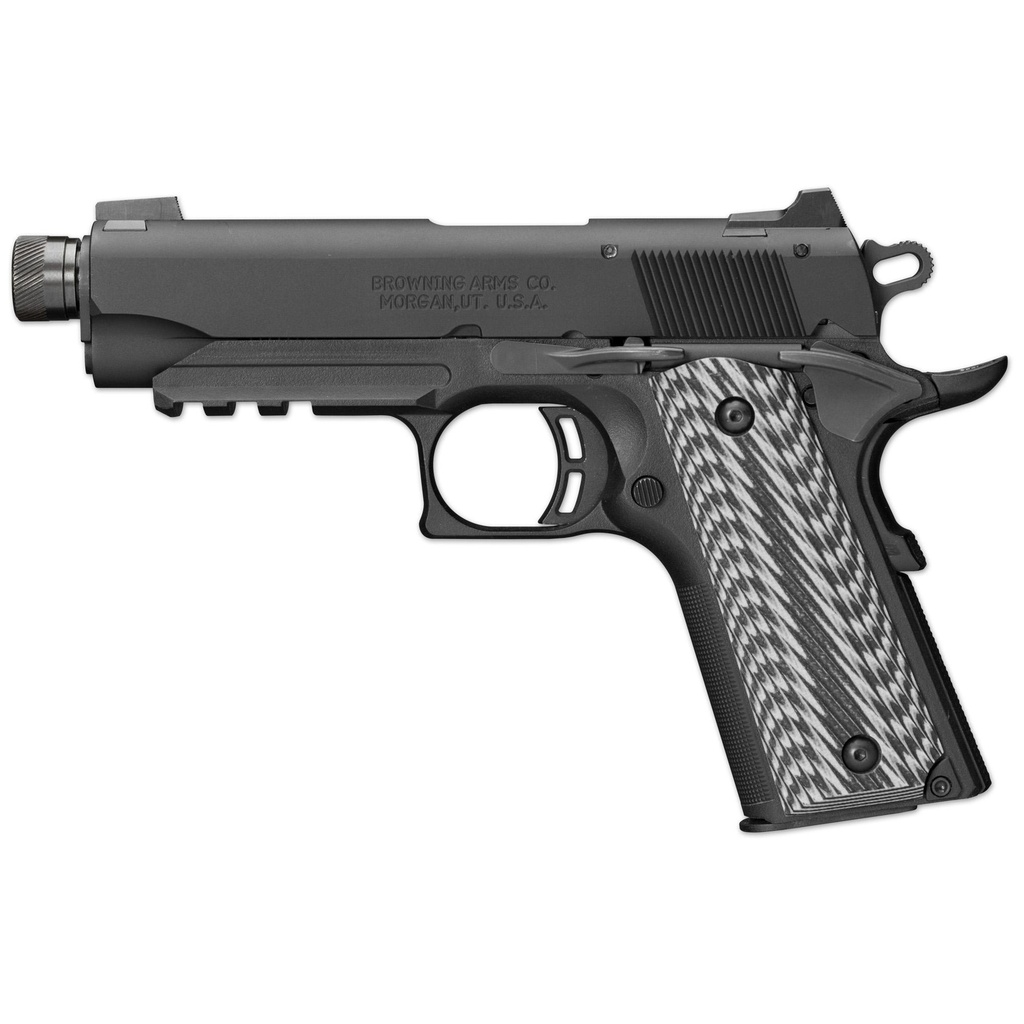 Browning 1911-22 Black Label 22LR 4.25" Threaded Barrel 10Rds Black