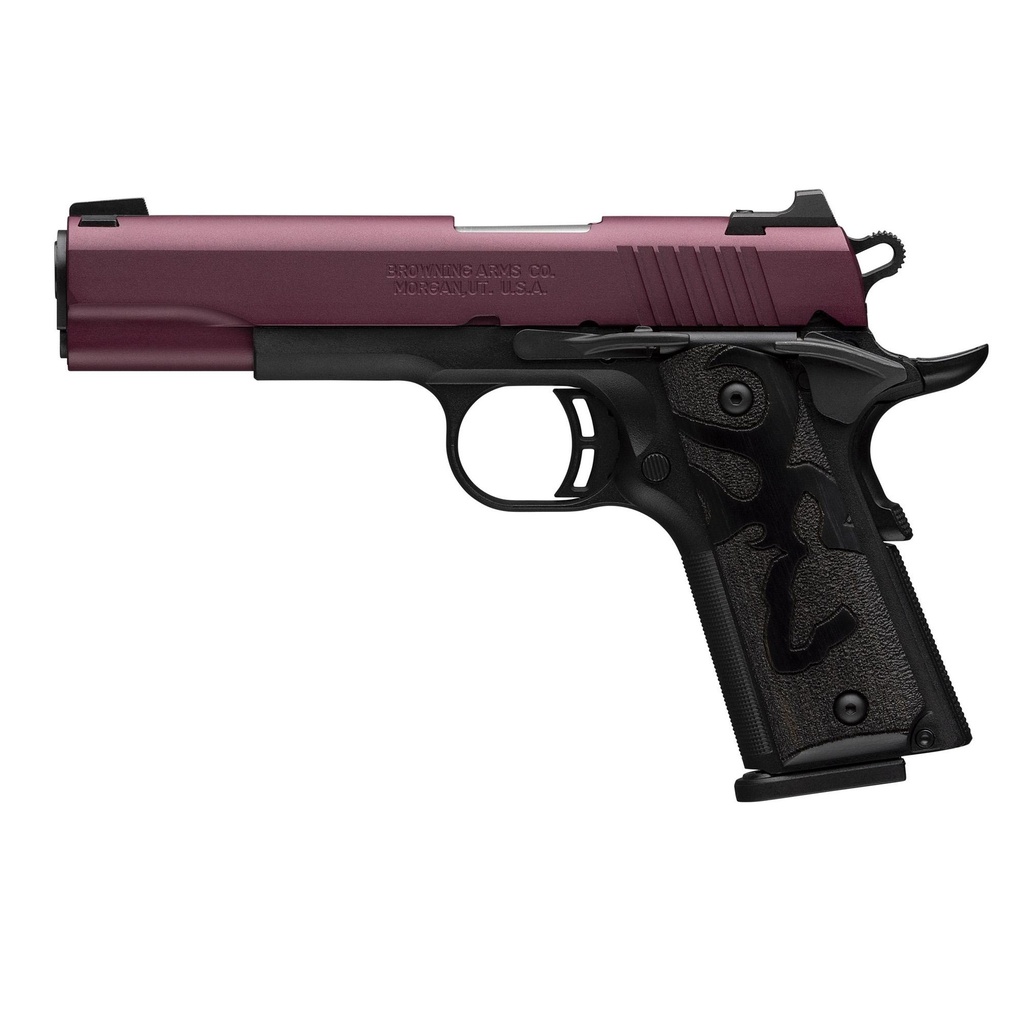 Browning Black Label 1911 SA 380 ACP 4.25" Barrel 10Rds 2Mags Black Cherry