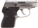 North American Arms 380GUARDIAN Guardian  380 ACP Caliber with 2.50" Barrel, 6+1 Capacity, Overall Stainless Steel Finish, Serrated Slide & Black Rubber Grip