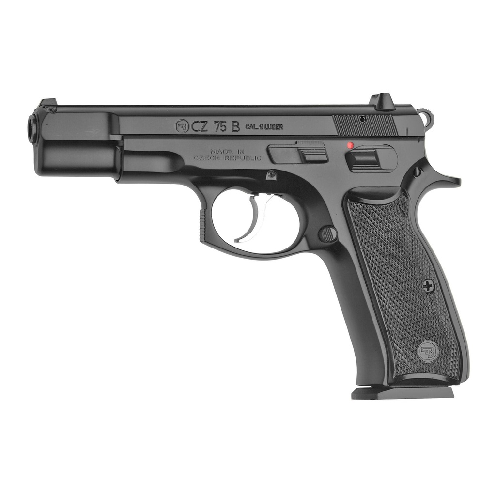 CZ 75 B DA/SA 9mm 4.6" Cold Hammer Forged Barrel 10Rds 2Mags Black