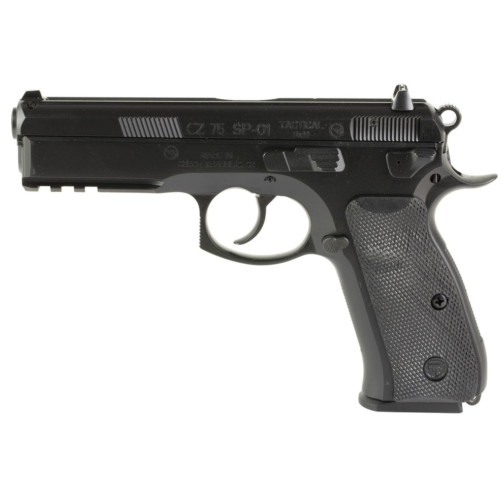 CZ 75 SP-01 DA/SA 9mm 4.6" Cold Hammer Forged Barrel 10Rds 2Mags Black