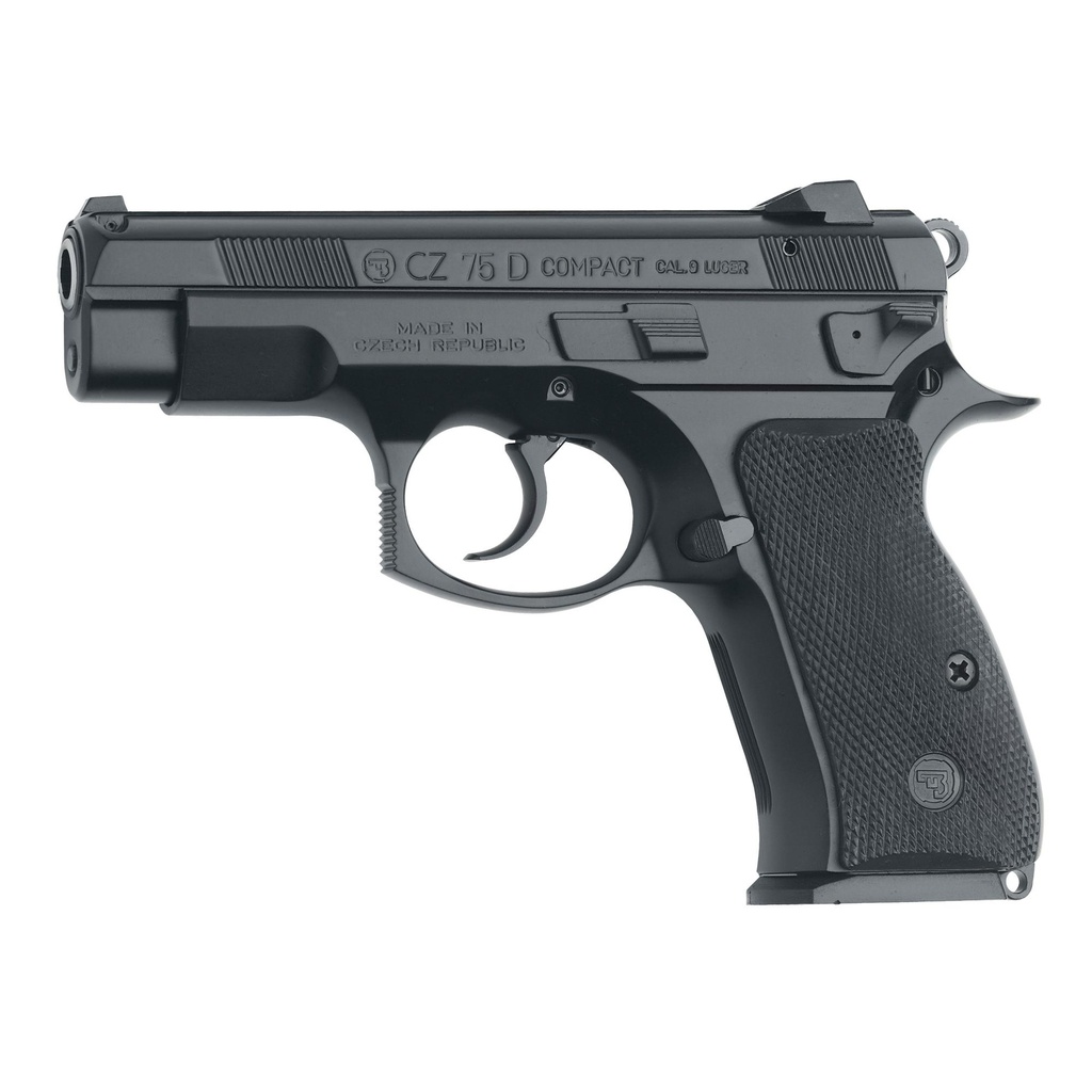 CZ 75 D PCR Compact DA/SA 9mm 3.75" Cold Hammer Forged Barrel 15Rds 2Mags