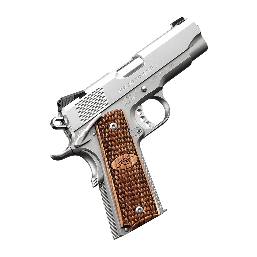 Kimber America Stainless Pro Raptor II 1911 9mm 4" Barrel 9Rds Silver