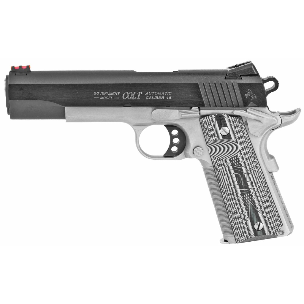 Colt's Manufacturing Competition Plus 45ACP 5" Barrel 8Rds Silver and Black