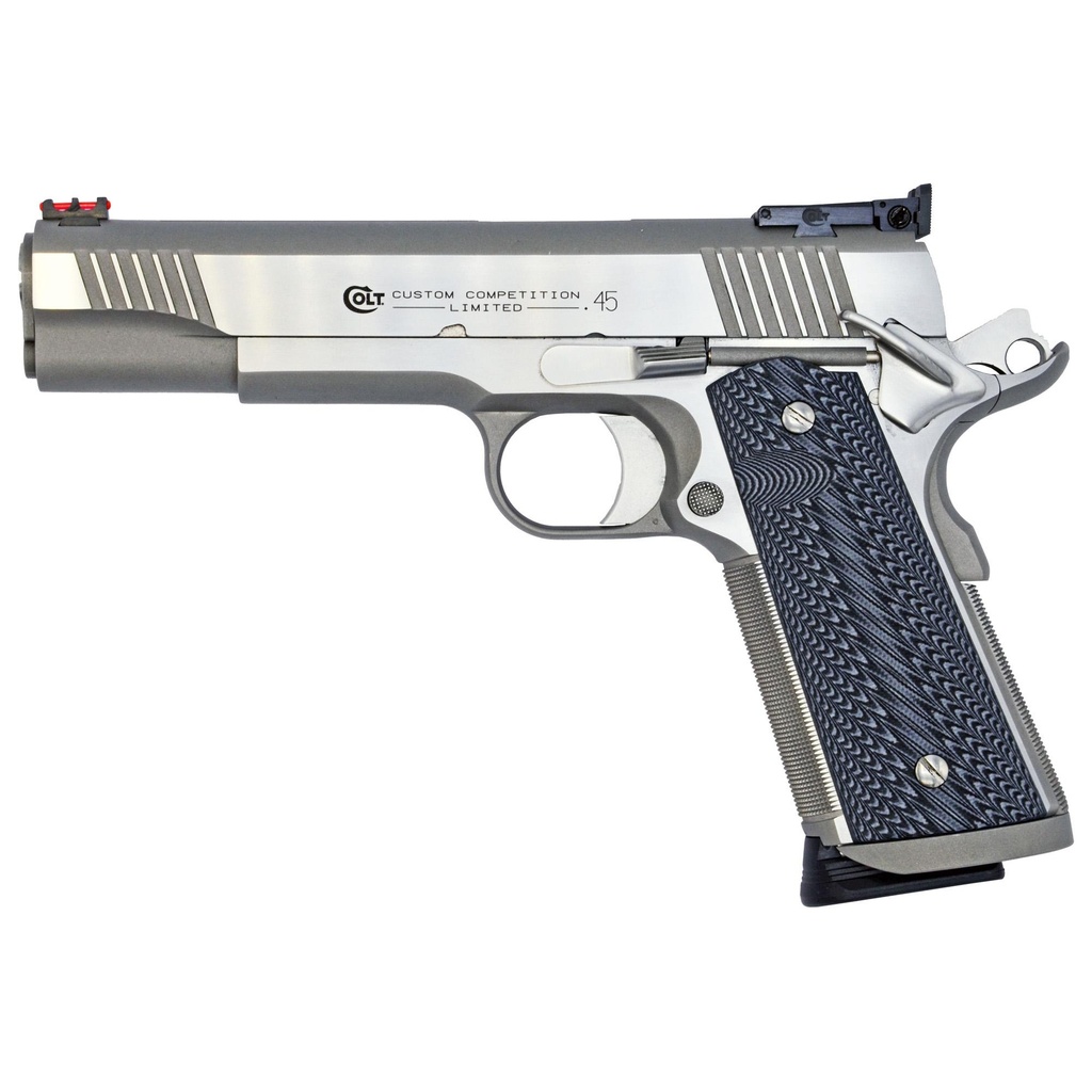 Colt's Manufacturing Custom Competition SS 45ACP 5" National Match Barrel 7Rds Silver