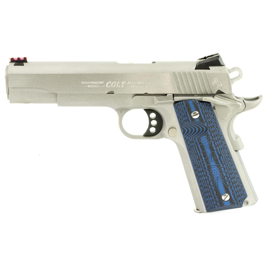 Colt's Manufacturing Competition SS 38 Super 5" Barrel 9Rds Silver