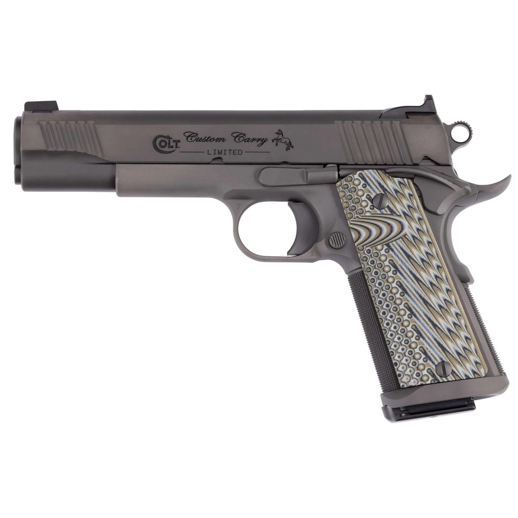 Colt's Manufacturing Custom Carry Government 1911  45 ACP 5" Barrel 8Rds Black