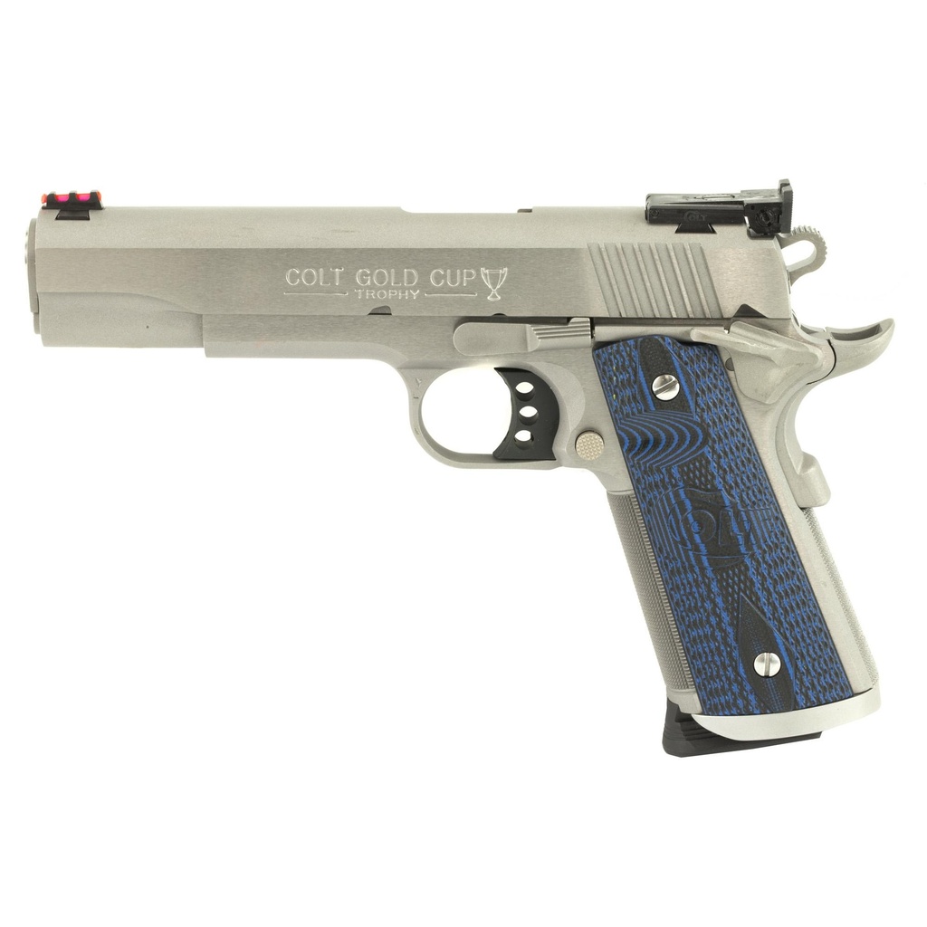 Colt's Manufacturing Gold Cup Trophy 1911 45ACP 5" Barrel 8Rds Silver