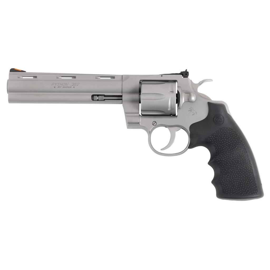 Colt's Manufacturing Python DA 357 Magnum/38 Special 6" Barrel 6Rds Silver