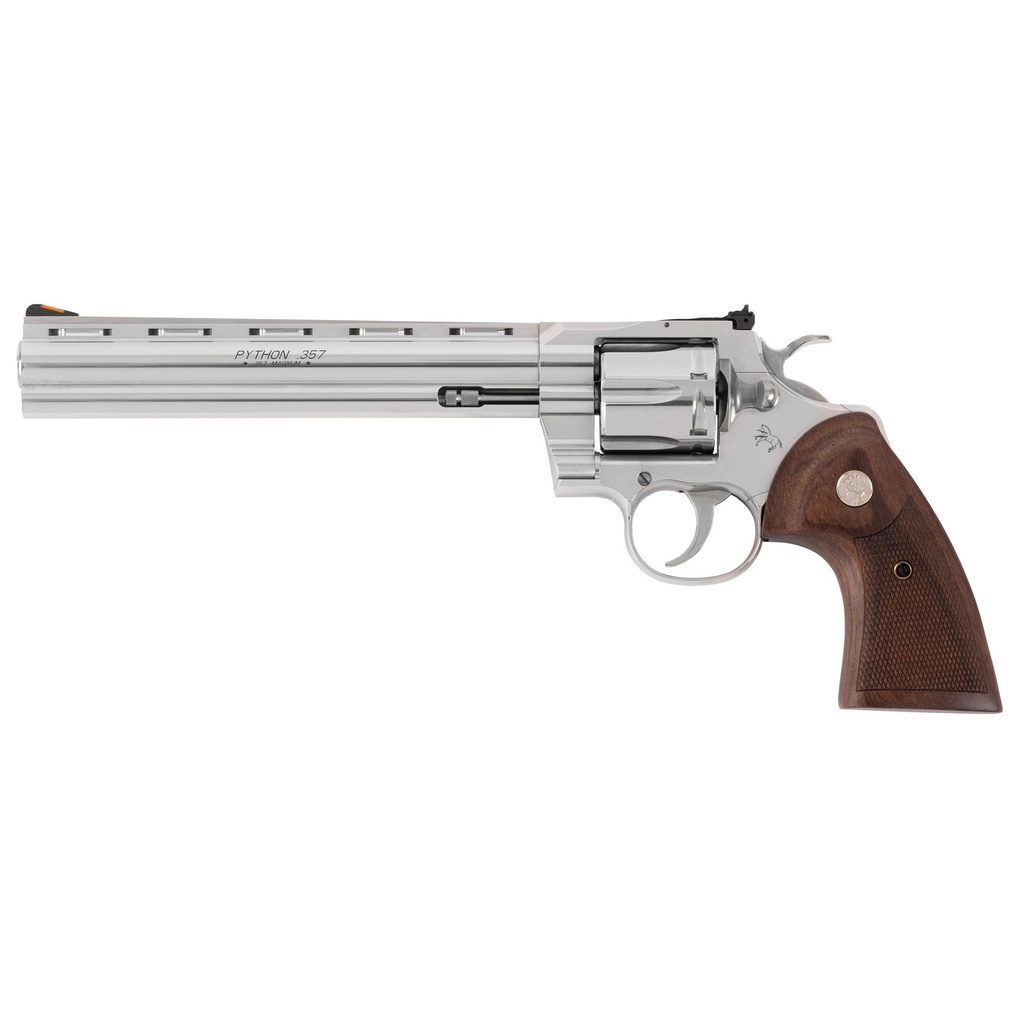 Colt's Manufacturing Python DA 357 Magnum/38 Special 8" Barrel 6Rds Silver