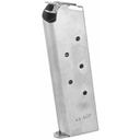 Colt's Manufacturing Magazine 45ACP 7Rds Fits 1911 Government/Commander Silver