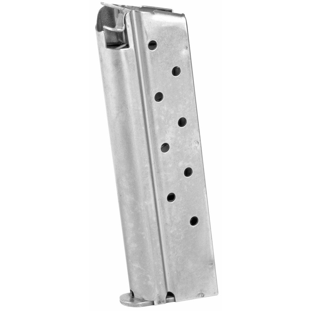 Colt's Manufacturing Magazine 9mm 9Rds Fits 1911 Government/Commander Silver