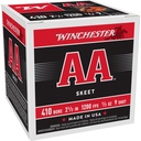 Winchester Ammunition AA Target Load 410 Gauge 2.5 #9 .5 oz Shotshell 25 Round Box 