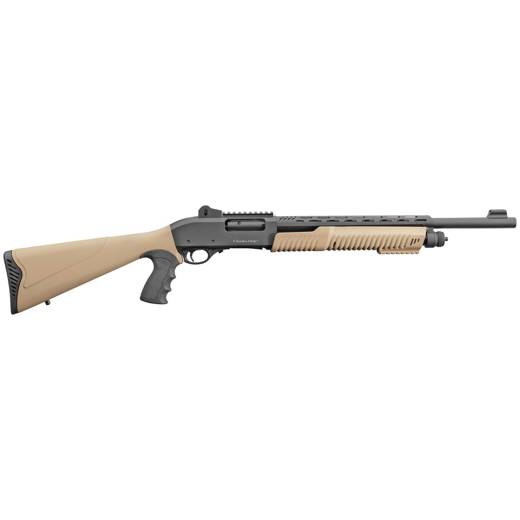 Charles Daly 301 12 Gauge 3" Chamber 18.5" Barrel 5Rds Black and FDE