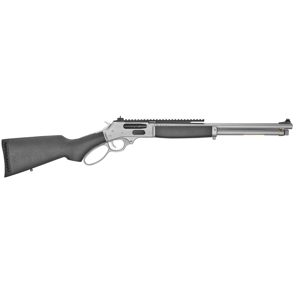 Henry Repeating Arms All Weather Side Gate Picatinny Rail 45-70 Government 18.43" Round Barrel 4Rds Silver