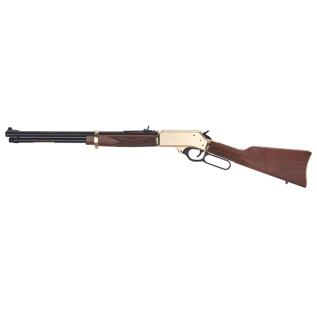 Henry Repeating Arms Side Gate Lever Action Rifle 360 Buckhammer 20" Round Barrel 5Rds Brass