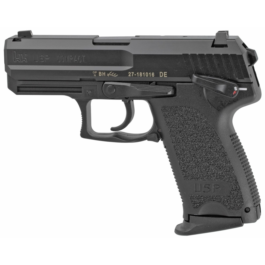 Heckler & Koch USP Compact DA/SA 40S&W 3.58" Barrel 12Rds 2Mags Black
