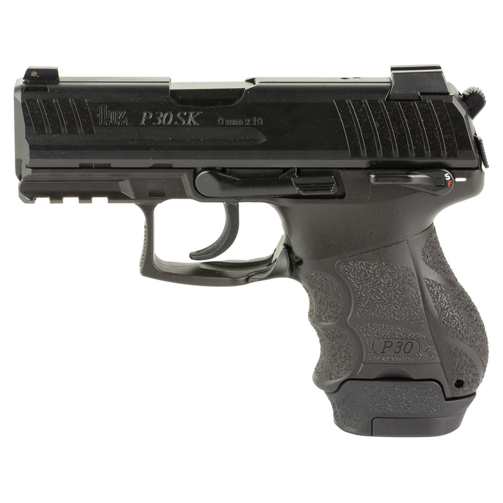 Heckler & Koch P30 SubKompact S V3 DA/SA 9mm 3.27" Barrel (1) 15Rd (1) 12Rd 2Mags Black
