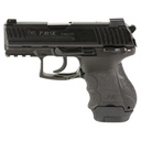 Heckler & Koch P30 SubKompact S V3 DA/SA 9mm 3.27" Barrel (1) 15Rd (1) 12Rd 2Mags Black