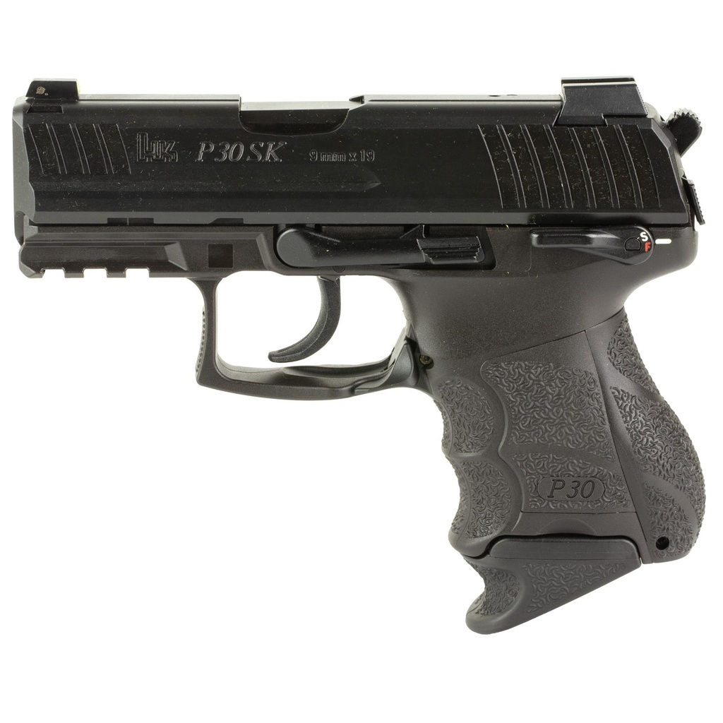 Heckler & Koch P30 SubKompact S V3 DA/SA 9mm 3.27" Barrel 10Rds 2Mags Black