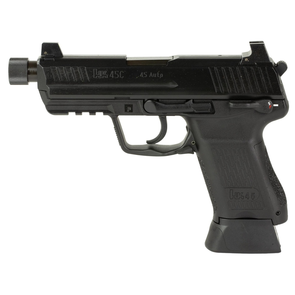 Heckler & Koch HK45C Tactical V1 DA/SA 45ACP 4.57" Threaded Barrel 10Rds 2Mags Black