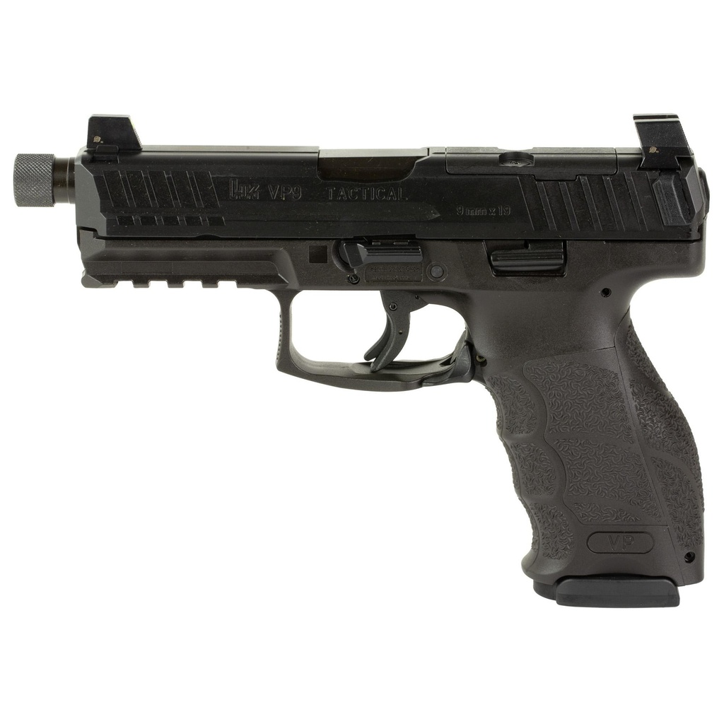 Heckler & Koch VP9 Tactical 9mm 4.7" Threaded Barrel 17Rds 2Mags Black