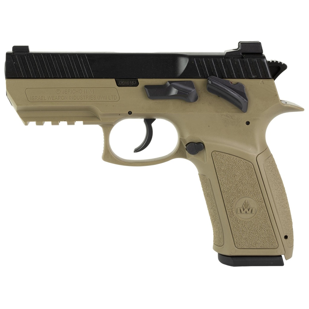 IWI US Inc Jericho 941 Enhanced DA/SA 9mm 3.8" Barrel 17Rds 2Mags FDE