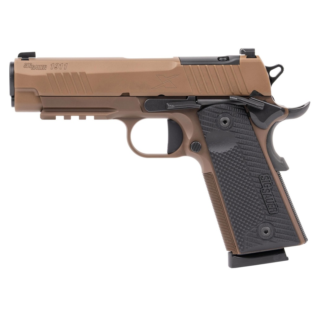 Sig Sauer 1911 X Carry .45 ACP 4.25" Barrel Optics Ready 8Rds Black/Coyote Brown 