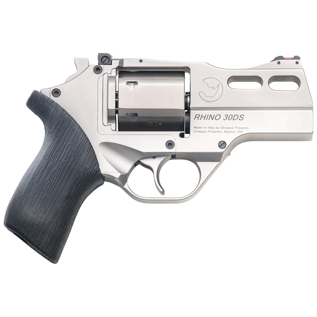 Chiappa Firearms Rhino 30DS DA/SA 357 Magnum/38 Special 3" Barrel 6Rds 3 Moon Clips Silver