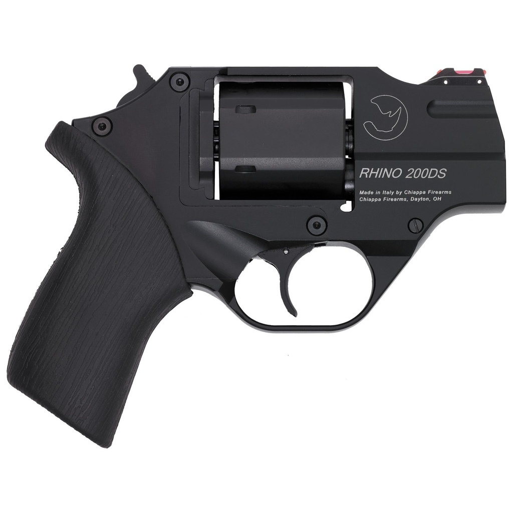 Chiappa Firearms Rhino 200DS DA/SA 357 Magnum/38 Special 2" Barrel 6Rds 3 Moon Clips Black
