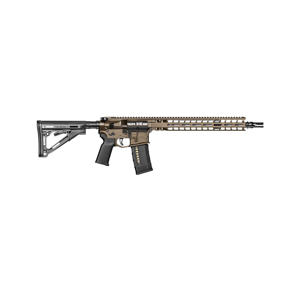 Radian Weapons Model 1 223Wylde/556NATO 14.5" Barrel (16" OAL with Pinned Flash Hider) M-LOK 30Rds Brown