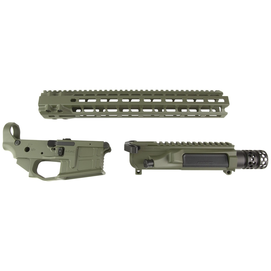 Radian Weapons AX556 Billet Upper/Lower Set 556NATO/223Rem M-LOK Olive Drab Green