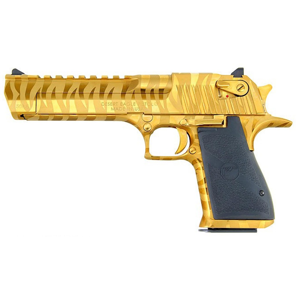 Magnum Research Desert Eagle MK19 .44 Magnum 6" Titanium Gold with Tiger Stripes 8 Round