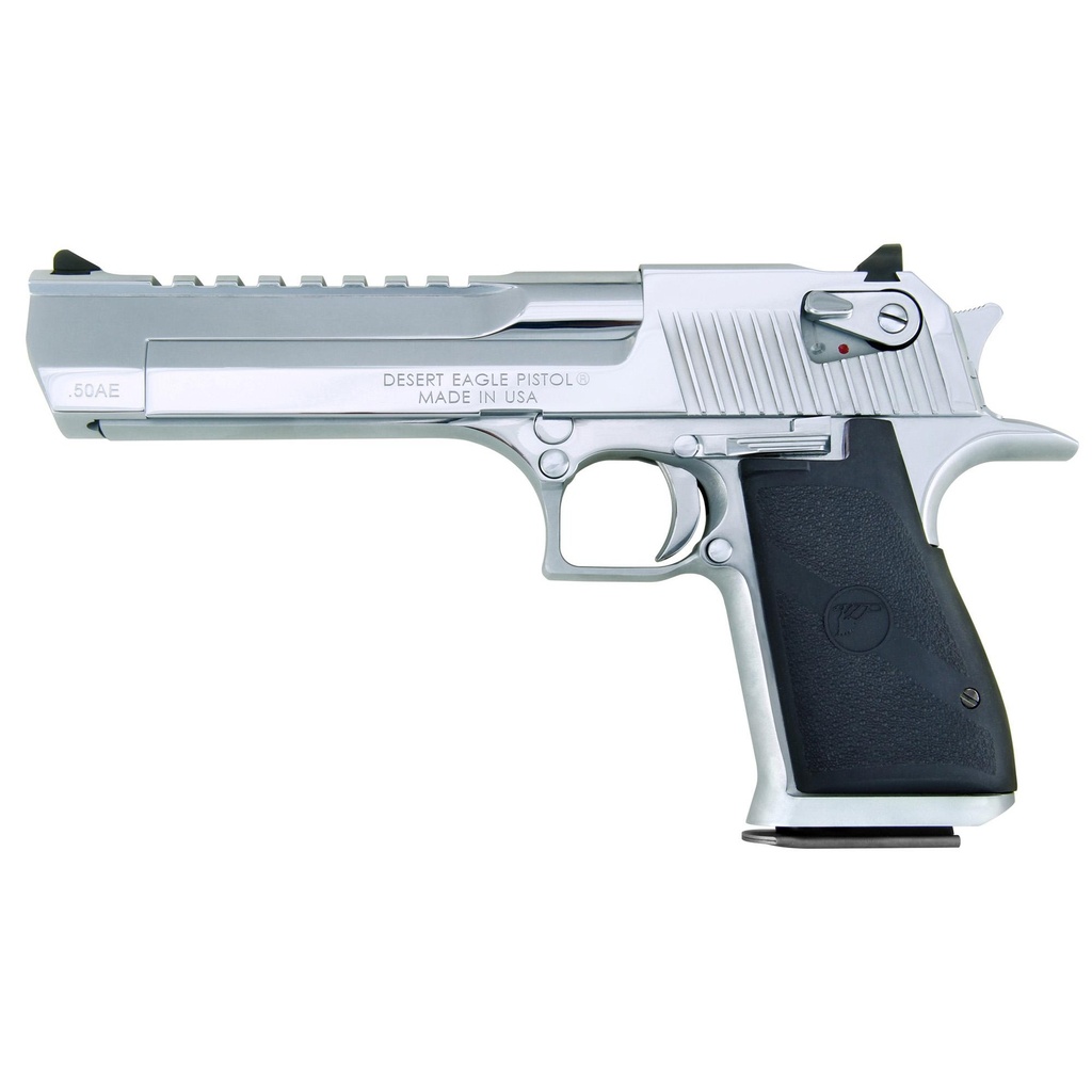 Magnum Research MK19 .50 AE 6" Polished Chrome Semi-Automatic Pistol 7 Round