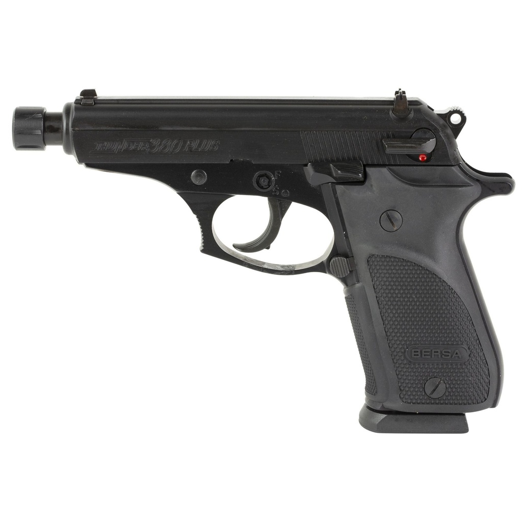 Bersa Thunder Plus DA/SA 380ACP 4.25" Threaded Barrel 15Rds Black