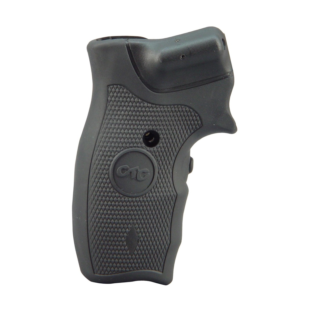 Crimson Trace Corporation Hi-Brite LaserGrip Fits S&W J Round Butt Rubber Wraparound Black