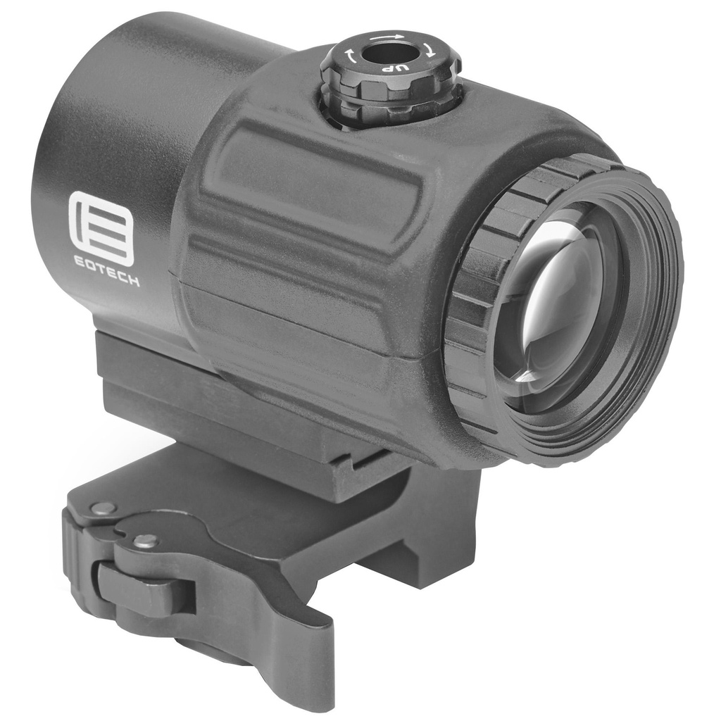 EOTECH G43 Magnifier 3X QD Mount Switch to Side Tool-Free Vertical and Horizontal Adjustments Black 34mm Black