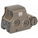 EOTECH Tactical Holographic Non-Night Vision Compatible Sight Red 68MOA Ring with 2 1MOA Dots Tan Rear Buttons Includes CR123 Battery 